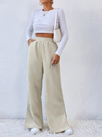 Briony | High-Waist Wide Leg Corduroy Pants for Women