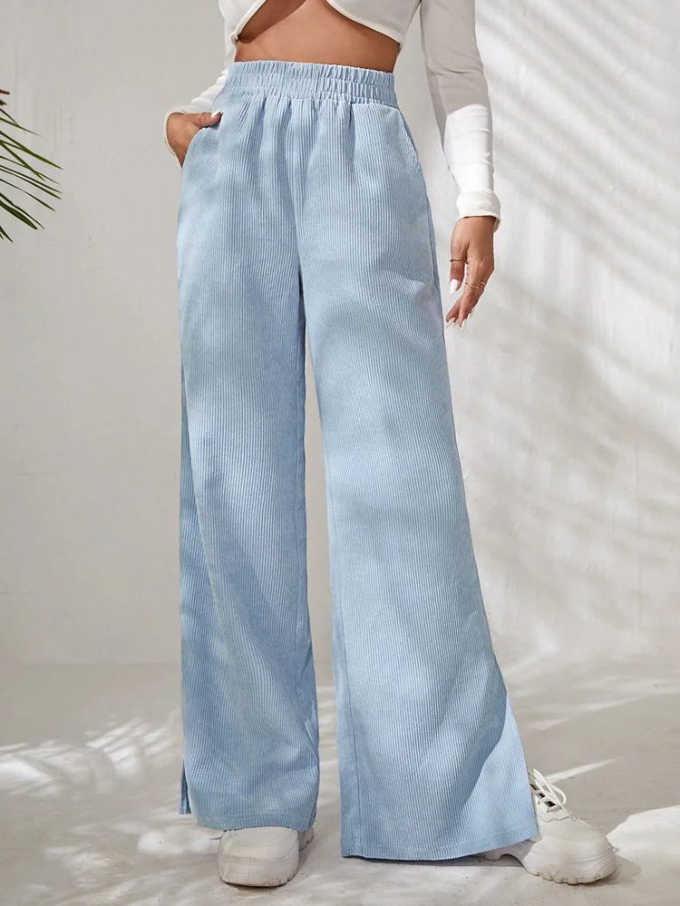 Briony | High-Waist Wide Leg Corduroy Pants for Women