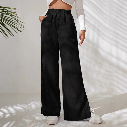 Briony | High-Waist Wide Leg Corduroy Pants for Women