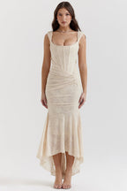 Charlotte | Wedding Guest Ruched Bodycon Maxi Dress for Women