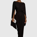 Chana | One-Shoulder Pleated Maxi Dress for Women