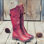 Cynara | Tall Lace-Up Riding Boots for Women