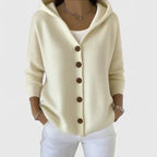 Pippa | Button-Up Hooded Cardigan for Women