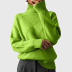 Diana | Ribbed Knit Turtleneck Sweater for Women
