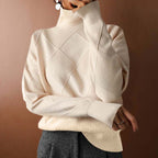 Diana | Ribbed Knit Turtleneck Sweater for Women