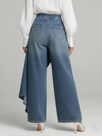 Diantha | High Waist Wide Leg Denim Pants for Women