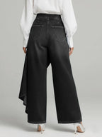 Diantha | High Waist Wide Leg Denim Pants for Women