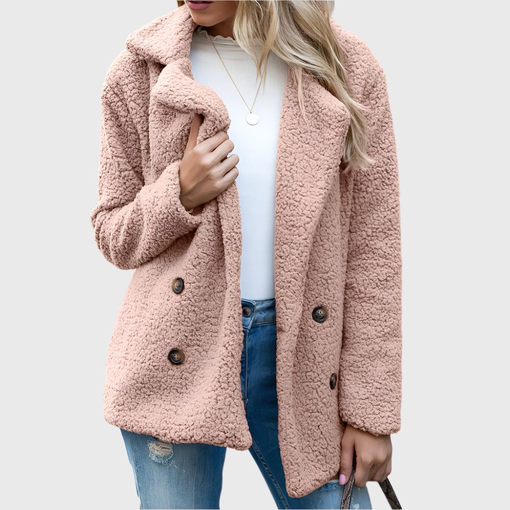 Dorothy | Double-Breasted Sherpa Jacket for Women