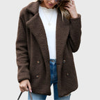 Dorothy | Double-Breasted Sherpa Jacket for Women
