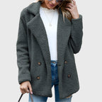 Dorothy | Double-Breasted Sherpa Jacket for Women
