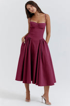Florentina | Wedding Guest A-Line Midi Dress for Women