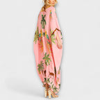 Antonella | V-Neck Maxi Dress with Half Sleeves for Women