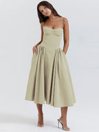 Florentina | Wedding Guest A-Line Midi Dress for Women