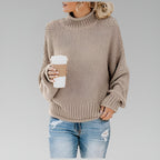 Dulcie | Chunky Knit Turtleneck Oversized Sweater for Women
