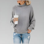 Dulcie | Chunky Knit Turtleneck Oversized Sweater for Women