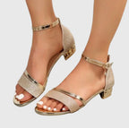 Irina | Ankle Strap Block Heel Sandals for Women