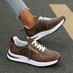 Edmee | Suede Lace-Up Sneakers for Women