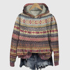 Eileen | Fair Isle Pullover Hoody for Women