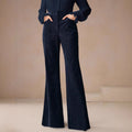 Elara | High Waist Wide Leg Corduroy Pants for Women