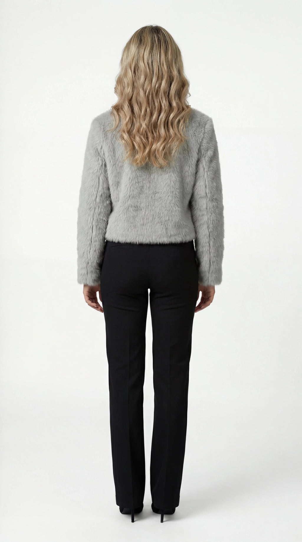 Emmy | Faux Fur Cropped Shrug Jacket for Women