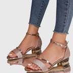Everild | Block Heel Sandals with Ankle Strap for Women