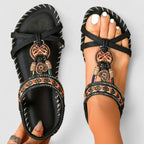 Kelda | Open Toe Beaded Sandals for Women