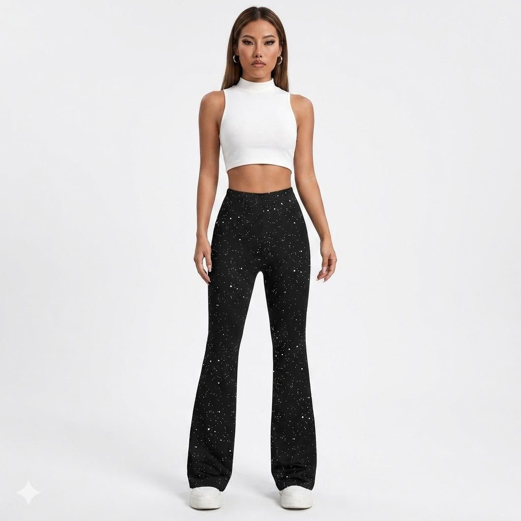 Fiammetta | Glitter Flared Pants for Women