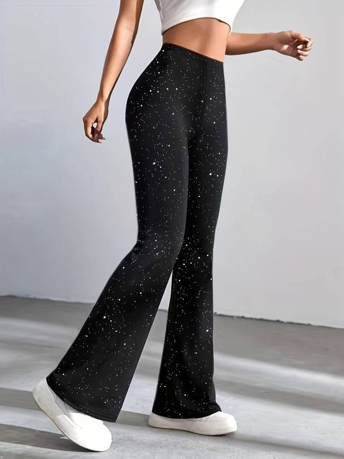 Fiammetta | Glitter Flared Pants for Women
