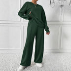 Hanne | Oversized Sweatshirt and High Waist Pants Set with Long Sleeves for Women