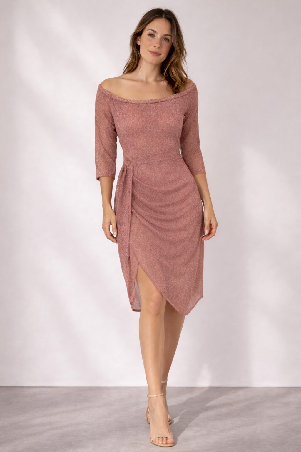 Hartensia | Wedding Guest Wrap Midi Dress for Women