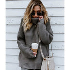Henrietta | Chunky Knit Long Turtleneck Sweater for Women