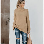 Henrietta | Chunky Knit Long Turtleneck Sweater for Women