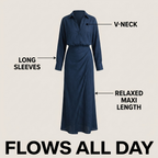 Stella | Button-Down Wrap Maxi Set for Women