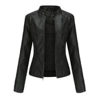 Ilana | Leather Zip-Up Jacket for Women