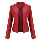 Ilana | Leather Zip-Up Jacket for Women