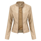 Ilana | Leather Zip-Up Jacket for Women