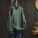 Iolanda | Textured Wool Crew Neck Sweater with Long Sleeves for Women