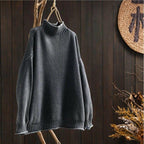 Iolanda | Textured Wool Crew Neck Sweater with Long Sleeves for Women
