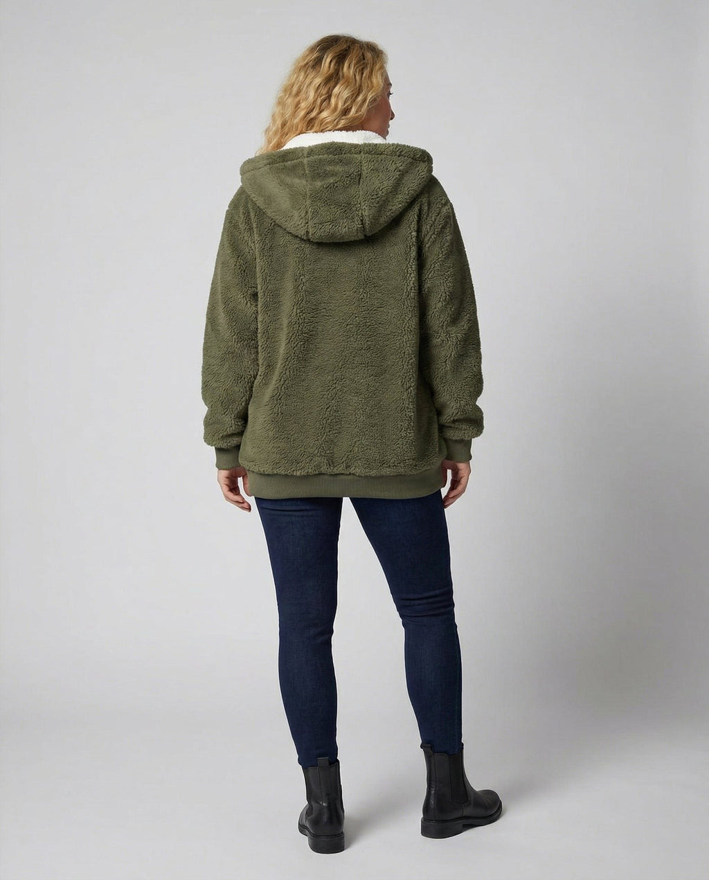 Iolanthe | Oversized Hooded Fleece Jacket for Women