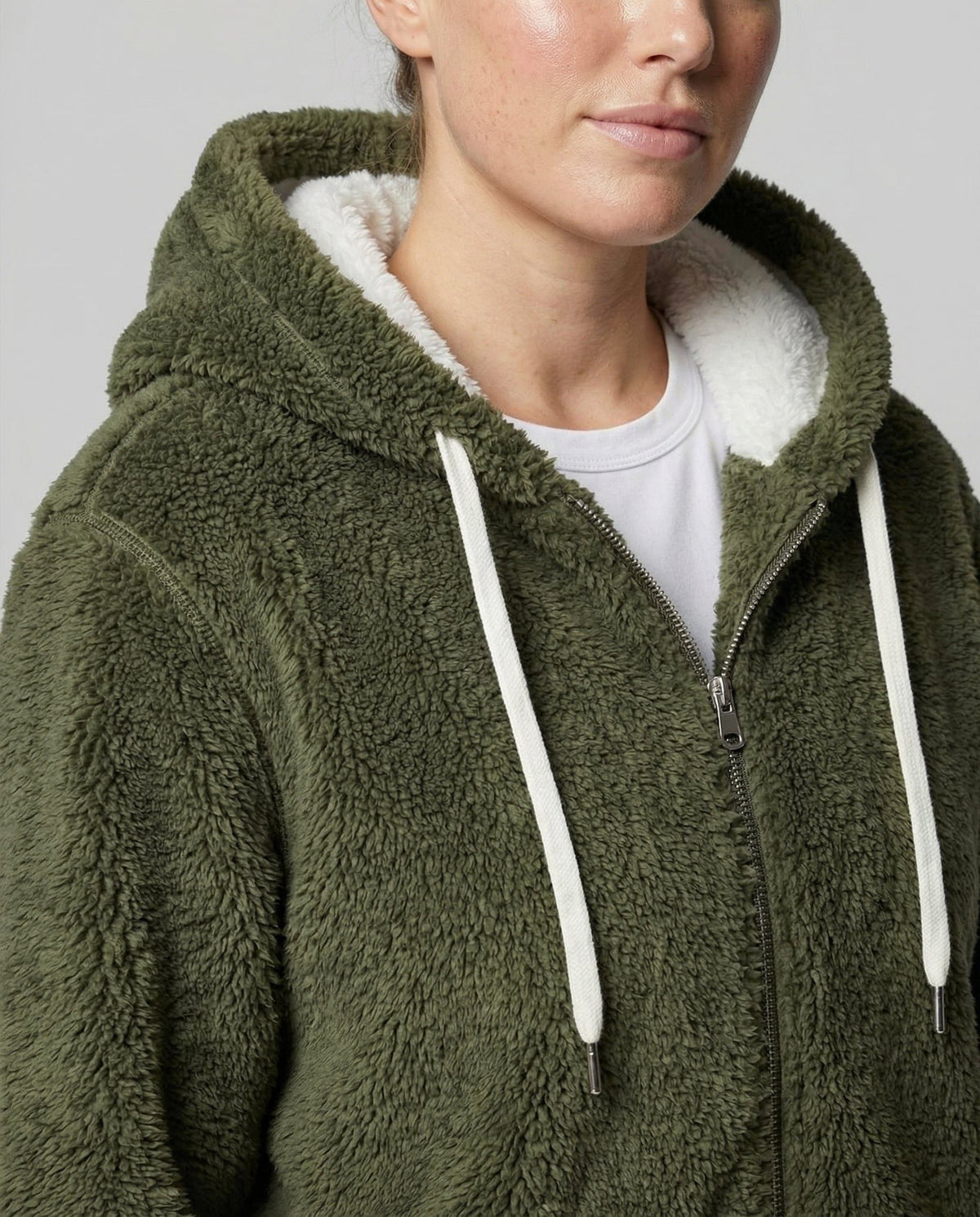Iolanthe | Oversized Hooded Fleece Jacket for Women