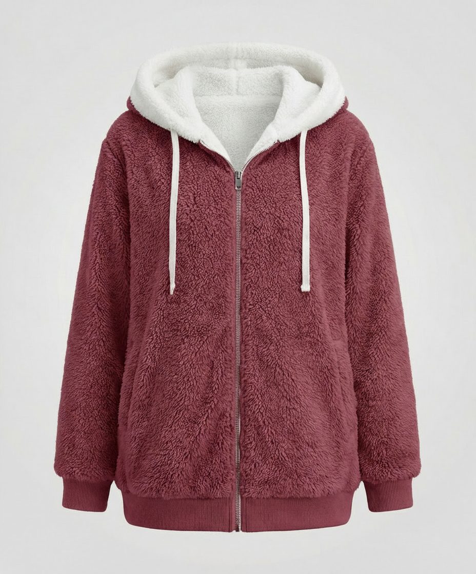 Iolanthe | Oversized Hooded Fleece Jacket for Women