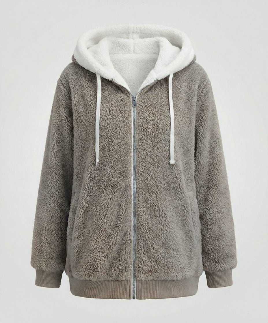 Iolanthe | Oversized Hooded Fleece Jacket for Women