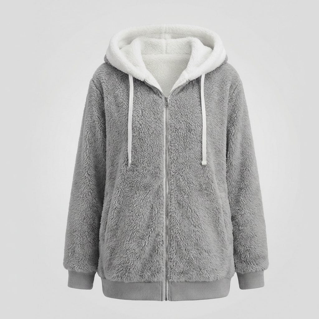 Iolanthe | Oversized Hooded Fleece Jacket for Women