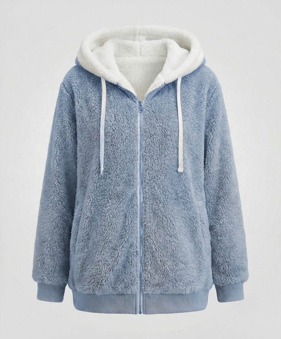 Iolanthe | Oversized Hooded Fleece Jacket for Women
