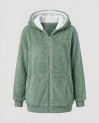 Iolanthe | Oversized Hooded Fleece Jacket for Women