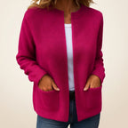 Joscelin | Ribbed Knit Cardigan with Pockets for Women