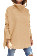 Kalliope | Ribbed Knit Turtleneck Sweater for Women