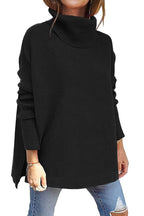 Kalliope | Ribbed Knit Turtleneck Sweater for Women