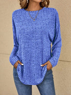 Keilani | Ribbed Knit Oversized Sweater with Long Sleeves for Women
