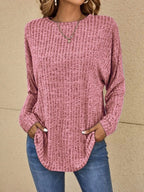 Keilani | Ribbed Knit Oversized Sweater with Long Sleeves for Women